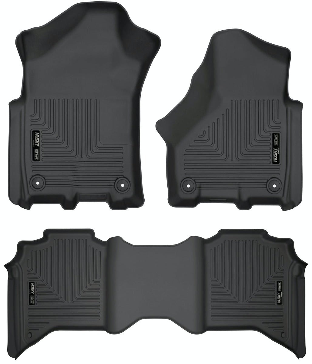 Husky Liners 94111 Weatherbeater Series Front and 2nd Seat Floor Liners Black