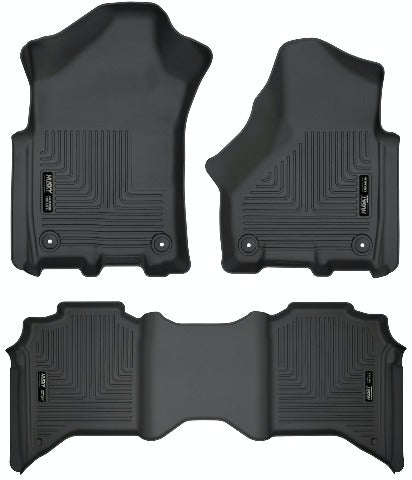 Husky Liners 94111 Weatherbeater Series Front and 2nd Seat Floor Liners Black
