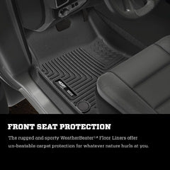 Husky Liners 94131 Weatherbeater Series Front and 2nd Seat Floor Liners Black