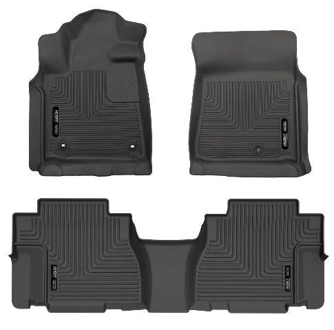 Husky Liners 95101 Weatherbeater Series Front and 2nd Seat Floor Liners Black