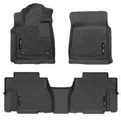 Husky Liners 95101 Weatherbeater Series Front and 2nd Seat Floor Liners Black