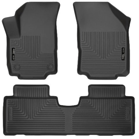 Husky Liners 95151 Weatherbeater Series Front and 2nd Seat Floor Liners Black