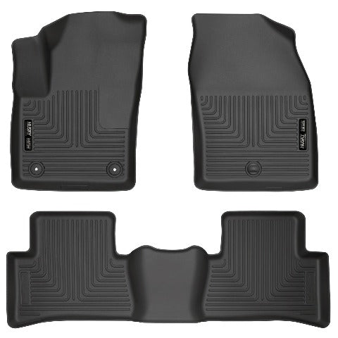 Husky Liners 95651 Weatherbeater Series Front and 2nd Seat Floor Liners Black