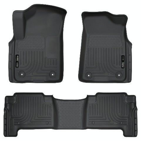 Husky Liners 95671 Weatherbeater Series Front and 2nd Seat Floor Liners Black
