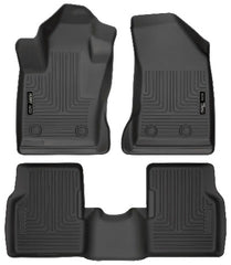 Husky Liners 95681 Weatherbeater Series Front and 2nd Seat Floor Liners Black