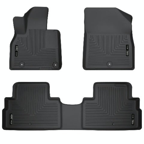 Husky Liners 95691 Weatherbeater Series Front and 2nd Seat Floor Liners Black