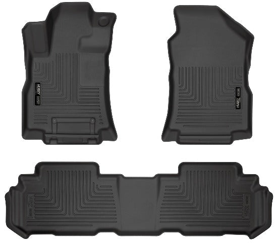 Husky Liners 95871 Weatherbeater Series Front and 2nd Seat Floor Liners Black
