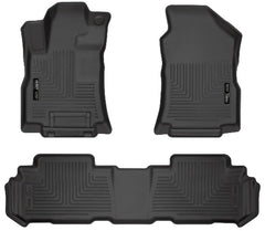 Husky Liners 95871 Weatherbeater Series Front and 2nd Seat Floor Liners Black