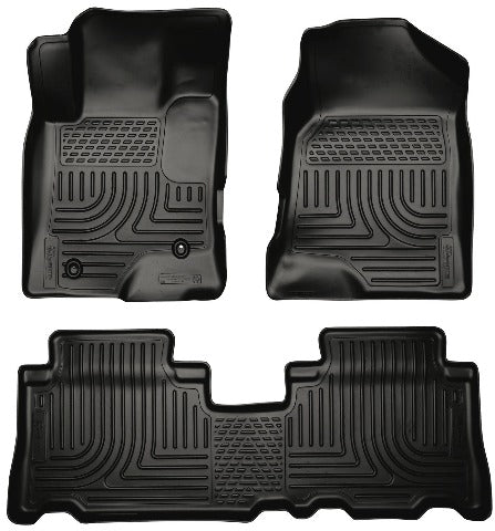 Husky Liners 96321 Weatherbeater Series Front and 2nd Seat Floor Liners Black