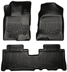 Husky Liners 96321 Weatherbeater Series Front and 2nd Seat Floor Liners Black