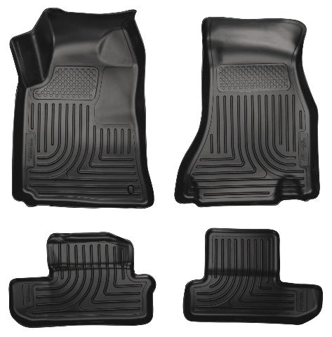 Husky Liners 98021 Weatherbeater Series Front and 2nd Seat Floor Liners Black