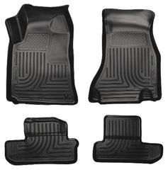 Husky Liners 98021 Weatherbeater Series Front and 2nd Seat Floor Liners Black