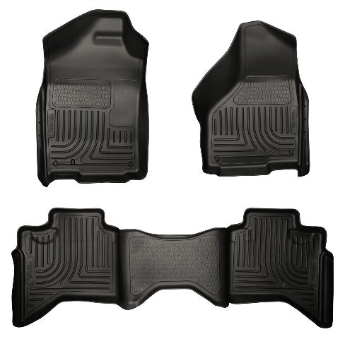 Husky Liners 98031 Weatherbeater Series Front and 2nd Seat Floor Liners Black