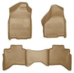 Husky Liners 98033 Weatherbeater Series Front and 2nd Seat Floor Liners Tan