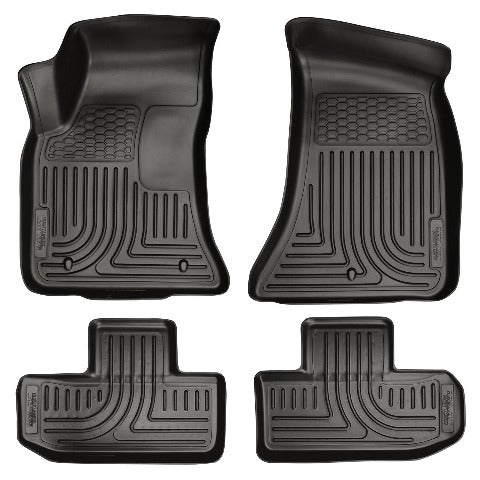 Husky Liners 98071 Weatherbeater Series Front and 2nd Seat Floor Liners Black