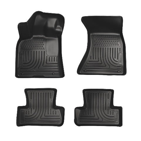 Husky Liners 98081 Weatherbeater Series Front and 2nd Seat Floor Liners Black