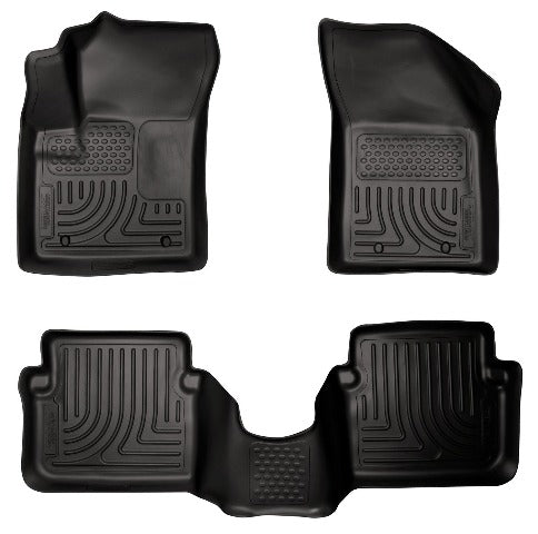 Husky Liners 98091 Weatherbeater Series Front and 2nd Seat Floor Liners Black