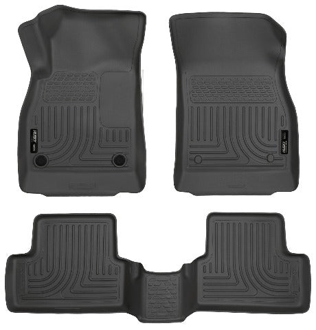 Husky Liners 98161 Weatherbeater Series Front and 2nd Seat Floor Liners Black