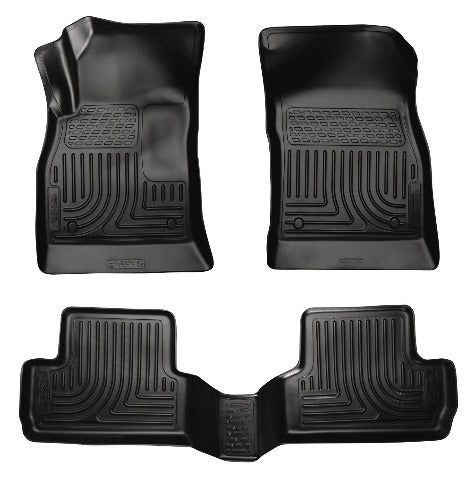 Husky Liners 98171 Weatherbeater Series Front and 2nd Seat Floor Liners Black