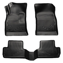 Husky Liners 98171 Weatherbeater Series Front and 2nd Seat Floor Liners Black