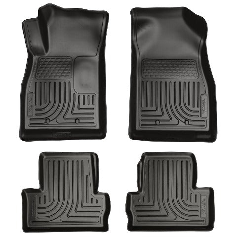 Husky Liners 98181 Weatherbeater Series Front and 2nd Seat Floor Liners Black