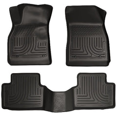 Husky Liners 98191 Weatherbeater Series Front and 2nd Seat Floor Liners Black
