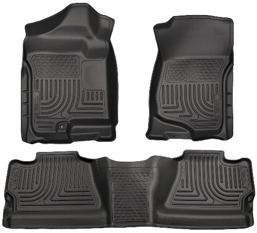 Husky Liners 98201 Weatherbeater Series Front and 2nd Seat Floor Liners (Footwell Coverage) Black