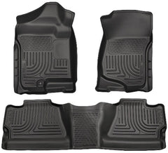 Husky Liners 98201 Weatherbeater Series Front and 2nd Seat Floor Liners (Footwell Coverage) Black