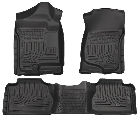 Husky Liners 98211 Weatherbeater Series Front and 2nd Seat Floor Liners (Footwell Coverage) Black