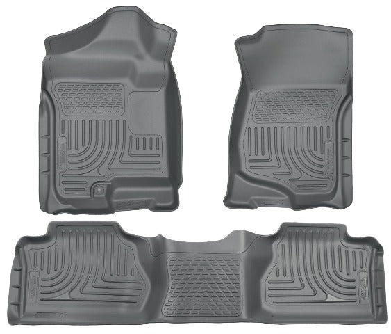 DISCONTINUED - Husky Liners 98212 Weatherbeater Series Front and 2nd Seat Floor Liners (Footwell Coverage) Grey