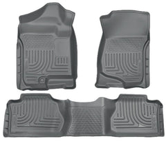 DISCONTINUED - Husky Liners 98212 Weatherbeater Series Front and 2nd Seat Floor Liners (Footwell Coverage) Grey