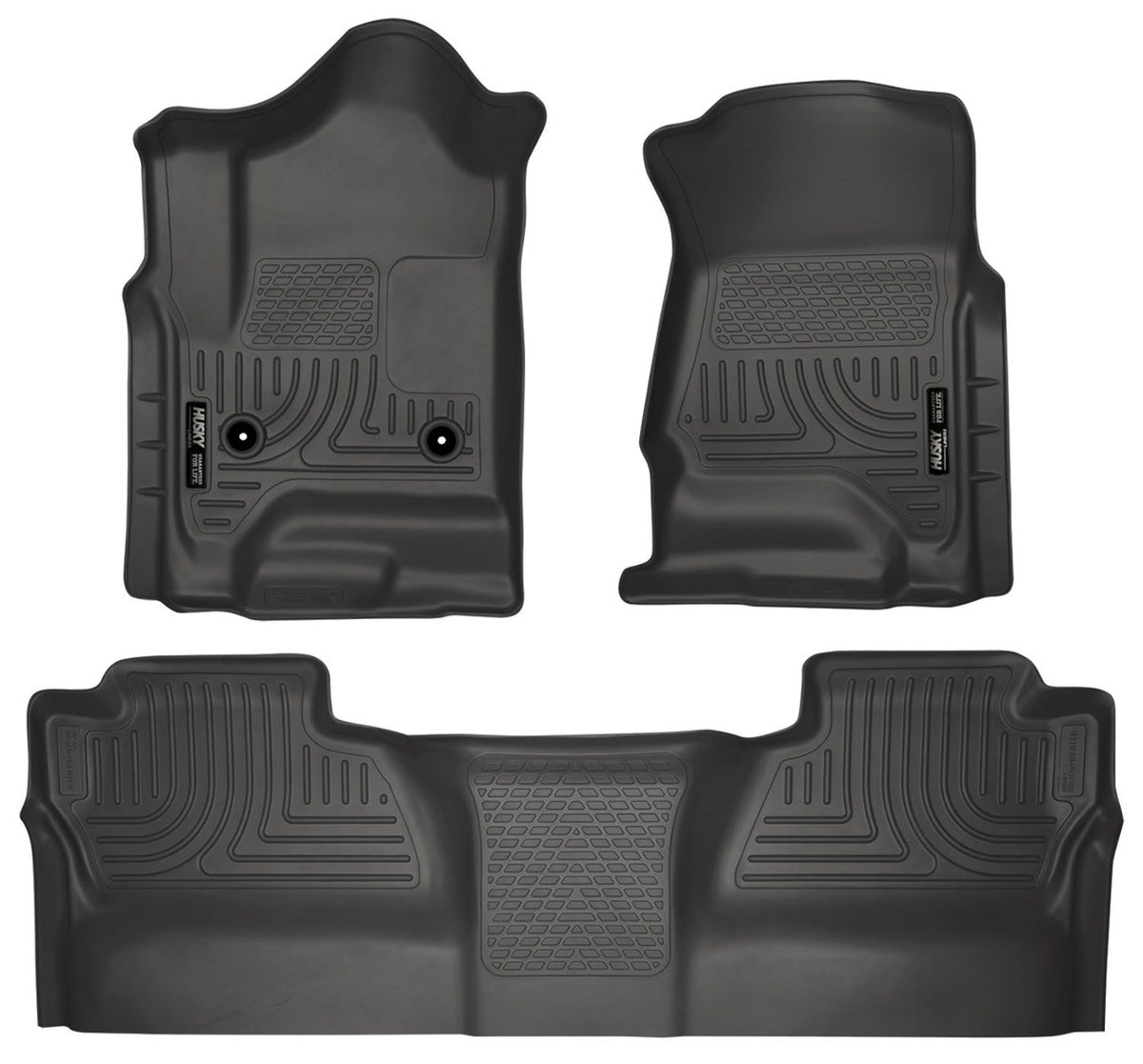 Husky Liners 98231 Weatherbeater Series Front and 2nd Seat Floor Liners (Footwell Coverage) Black