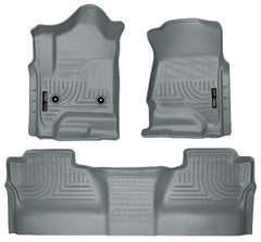 DISCONTINUED - Husky Liners 98232 Weatherbeater Series Front and 2nd Seat Floor Liners (Footwell Coverage) Grey