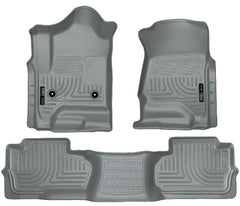 DISCONTINUED - Husky Liners 98242 Weatherbeater Series Front and 2nd Seat Floor Liners (Footwell Coverage) Grey