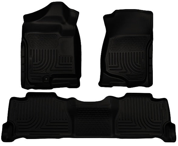 Husky Liners 98251 Weatherbeater Series Front and 2nd Seat Floor Liners Black