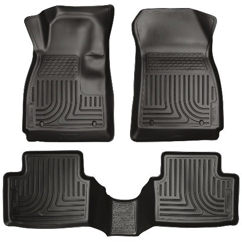Husky Liners 98291 Weatherbeater Series Front and 2nd Seat Floor Liners Black