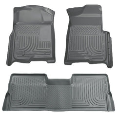 DISCONTINUED - Husky Liners 98332 Weatherbeater Series Front and 2nd Seat Floor Liners (Footwell Coverage) Grey