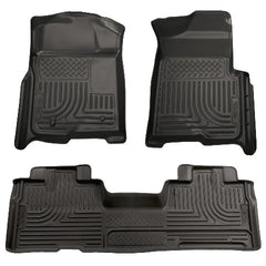 Husky Liners 98341 Weatherbeater Series Front and 2nd Seat Floor Liners (Footwell Coverage) Black