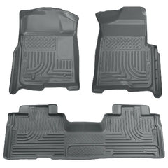 DISCONTINUED - Husky Liners 98342 Weatherbeater Series Front and 2nd Seat Floor Liners (Footwell Coverage) Grey