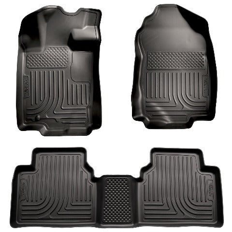 Husky Liners 98361 Weatherbeater Series Front and 2nd Seat Floor Liners Black
