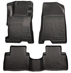 Husky Liners 98401 Weatherbeater Series Front and 2nd Seat Floor Liners Black