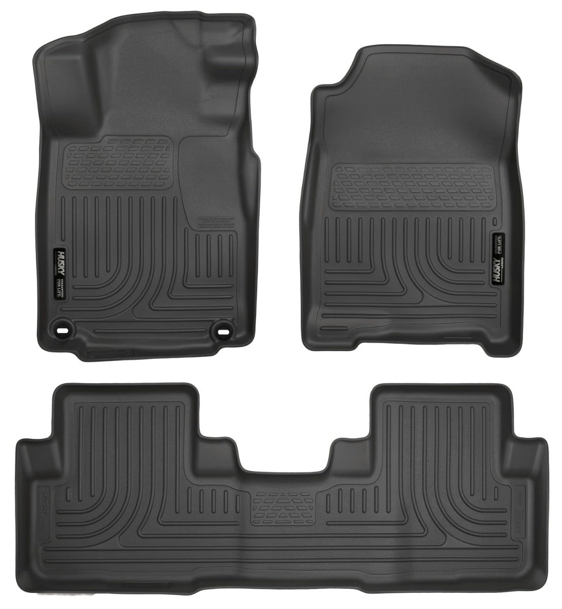 Husky Liners 98451 Weatherbeater Series Front and 2nd Seat Floor Liners Black