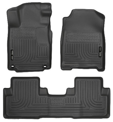 Husky Liners 98451 Weatherbeater Series Front and 2nd Seat Floor Liners Black