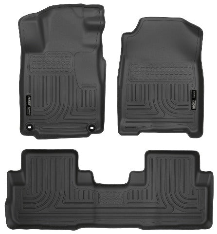 Husky Liners 98471 Weatherbeater Series Front and 2nd Seat Floor Liners Black