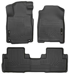 Husky Liners 98471 Weatherbeater Series Front and 2nd Seat Floor Liners Black
