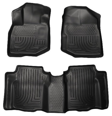 Husky Liners 98491 Weatherbeater Series Front and 2nd Seat Floor Liners Black