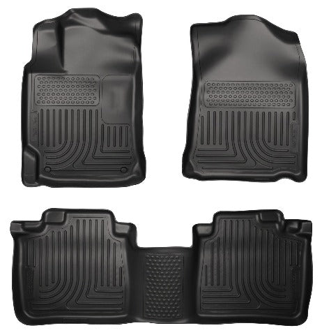 Husky Liners 98541 Weatherbeater Series Front and 2nd Seat Floor Liners Black