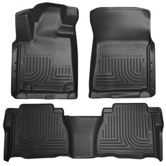 Husky Liners 98581 Weatherbeater Series Front and 2nd Seat Floor Liners (Footwell Coverage) Black