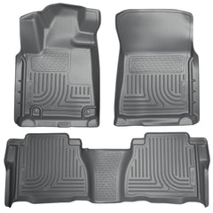 Husky Liners 98582 Weatherbeater Series Front and 2nd Seat Floor Liners (Footwell Coverage) Grey
