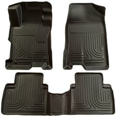 Husky Liners 98601 Weatherbeater Series Front and 2nd Seat Floor Liners Black
